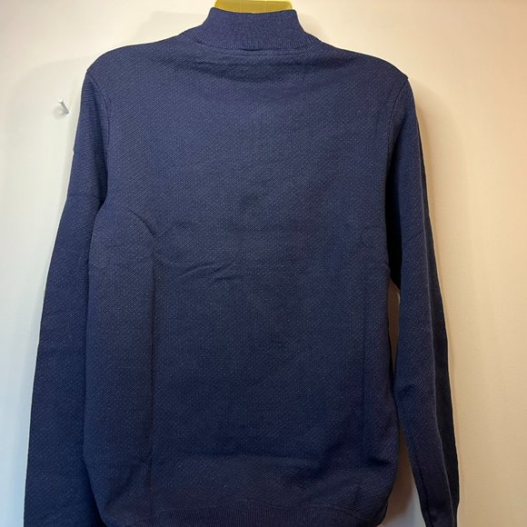 Robert Graham Men's 1/4 Zip Blue Sweater - NWT - Picture 3 of 4